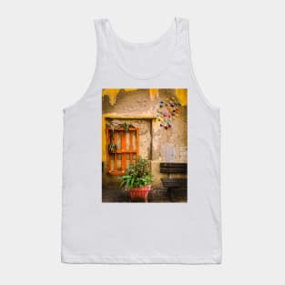 Italian Style Street Bench Green Plant Tank Top